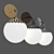 Dewdrop Globe Sconce: Elegant Illumination 3D model small image 2