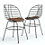 Modern Zeke Chair: Stylish Indoor/Outdoor Dining 3D model small image 1