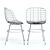 Modern Zeke Chair: Stylish Indoor/Outdoor Dining 3D model small image 3