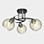 Modern Italian Ceiling Chandelier, Melefa 3507/3C 3D model small image 2