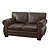 Cozy Velvet Sofa 3D model small image 1