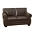 Cozy Velvet Sofa 3D model small image 2