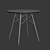 Sleek Modern Dining Chairs Set 3D model small image 3