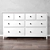IKEA HEMNES 8-Drawer Chest - Organize in Style! 3D model small image 1