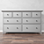 IKEA HEMNES 8-Drawer Chest - Organize in Style! 3D model small image 2
