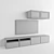 Modern TV Stand: IKEA BESTO Panel 3D model small image 3