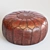 Vintage Moroccan Leather Pouf - Hand Tooled 3D model small image 2