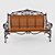 Elegant 1900mm Forged Bench 3D model small image 2