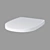 ARTECO Duroplast Toilet Seat, White 3D model small image 2
