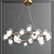 Elegant Glass Ball Chandelier 3D model small image 1