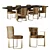 Fendi Casa Margutta Dinning Set 3D model small image 1