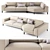 Casamilano Hamptons Corner Sofa 3D model small image 1