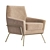 Velvet Amsterdam Armchair 3D model small image 2