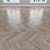 Oak Parquet Flooring: Herringbone, Linear, Chevron 3D model small image 3