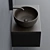 Ceramica Cielo Multiplo Set 5: Modern Wall-mounted Vanity Unit with Shui Washbasin & Arcadia Mirror 3D model small image 2