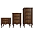 Solid Wood Chest of Drawers 3D model small image 1