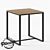 Industrial Chic Loft Table "Ginsberg 3D model small image 1