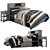 Storage Bed with Beadboard Design 3D model small image 1