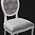 Title: French Style Dining Chair 3D model small image 2