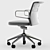 Vitra AC 5 Studio Chair in Gray 3D model small image 2