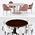 Elegant Table Brad & Chair Carol (Antonelli Atelier) 3D model small image 2