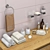 Elegant Bathroom Décor Set 3D model small image 2