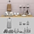 Elegant Bathroom Décor Set 3D model small image 3