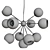 Cosmos Starburst Chrome Chandelier 3D model small image 3