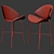 Sleek Cheri Bar Stool 3D model small image 3