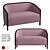 Modern London Sofa - Stylish and Comfortable 3D model small image 1
