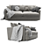 Lounge II 93" Sofa - Elegant Comfort 3D model small image 1