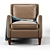 Braxton Haynes Chair: Sleek & Stylish Accent 3D model small image 2