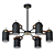 Industrial Style Adjustable Chandelier 3D model small image 1