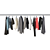 Versatile Hanger Set for Wardrobes 3D model small image 1