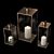 Enchanting Antique Brass Lanterns 3D model small image 1
