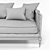 Contemporary Corona Sofa 3D model small image 3