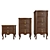 Solid Wood Chest Drawers 3D model small image 1