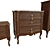 Solid Wood Chests with UVW Unwraps 3D model small image 2