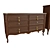 Solid Wood Chest of Drawers, Various Sizes & Textures 3D model small image 2