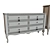 Solid Wood Chest of Drawers, Various Sizes & Textures 3D model small image 3