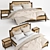 Luxury Atherton Bed Set 3D model small image 1
