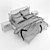Luxury Atherton Bed Set 3D model small image 2