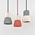 Cement Wood Pendant Lamp 3D model small image 1