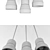 Cement Wood Pendant Lamp 3D model small image 3