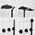 CEA Shower Systems & Faucets Set 3D model small image 2