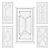 Modern Geometry Spline Cabinet 3D model small image 3