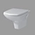 CARINA NEW CLEAN ON: Wall-Mounted Toilet 3D model small image 1