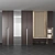 Customizable Hallway Wardrobe: 2720mm x 2400mm x 620mm - 4650mm Total Length 3D model small image 2