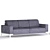 Elegant Broadway Sofa 3D model small image 1