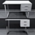 Contemporary Quadro Writing Desk 3D model small image 2